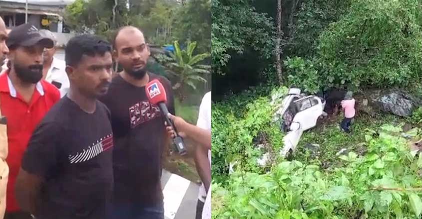 'ഉടുത്തിരുന്ന ലുങ്കി വടമാക്കി താഴ്ചയിലേക്കിറങ്ങി; വിഡിയോ എടുത്തത് ...