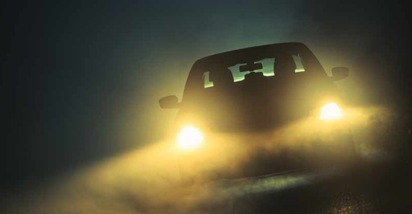 Car Driving in the Fog Car Driving in the Fog