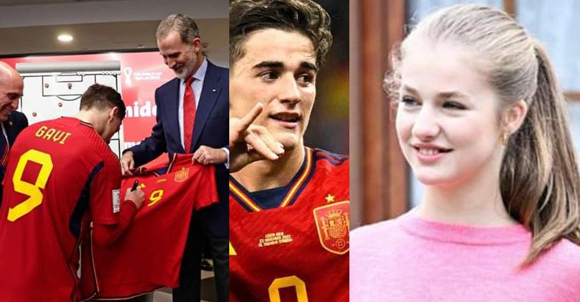 Gavi’s goal goes to the heart: the Spanish princess signs the shirt |  football |  World Cup |  social media |  Sports news