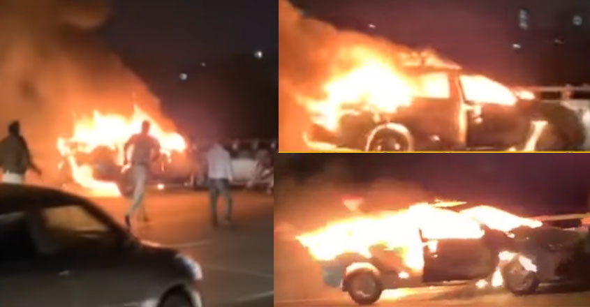 car-fire-viral-video car-fire-viral-video