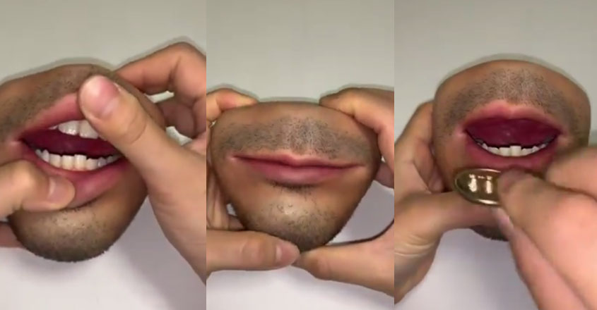 mouth-purse mouth-purse