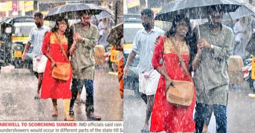 ‘Under an umbrella in the rain;  The picture that appeared in the newspaper that day ‘;  IAS officer tells story |  Chandni Chandran