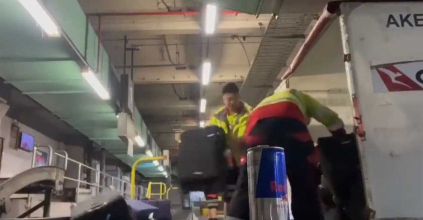 Flight attendants throw away passengers’ bags;  fired;  Viral video |  airport |  united kingdom |  Melbourne |  flight |  Luggage