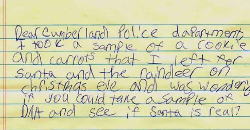 Girl-Asks-Police-To-Run-DNA-Test-On-Christmas-Cookie-To-Prove-Existence-Of-Santa-Claus