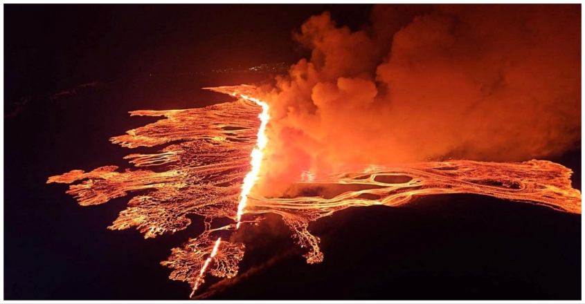 Massive Volcanic Eruption in Iceland: State of Emergency Declared, Town Evacuated