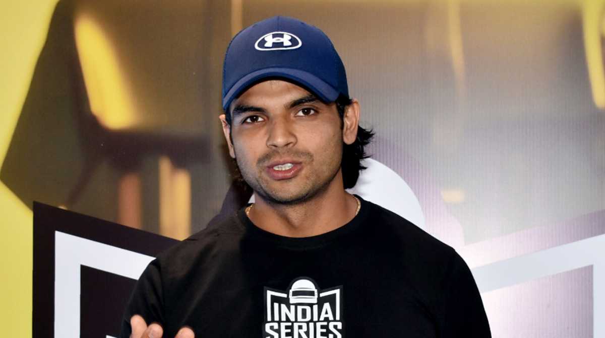 Mumbai, Oct 15 (ANI): Indian Olympic gold medalist and world champion Neeraj Chopra poses for a photo as he appears as a guest on the third day of the Battlegrounds Mobile India Series (BGIS) Grand Finals 2023, in Mumbai on Sunday. (ANI Photo)

