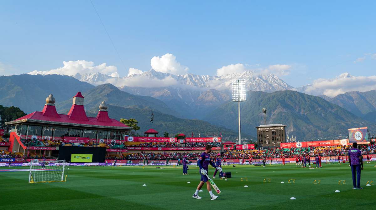 ധരംശാലയിലെ എച്ച്പിസിഎല്‍ ക്രിക്കറ്റ് സ്റ്റേഡിയം. ഫയല്‍ ചിത്രം. 