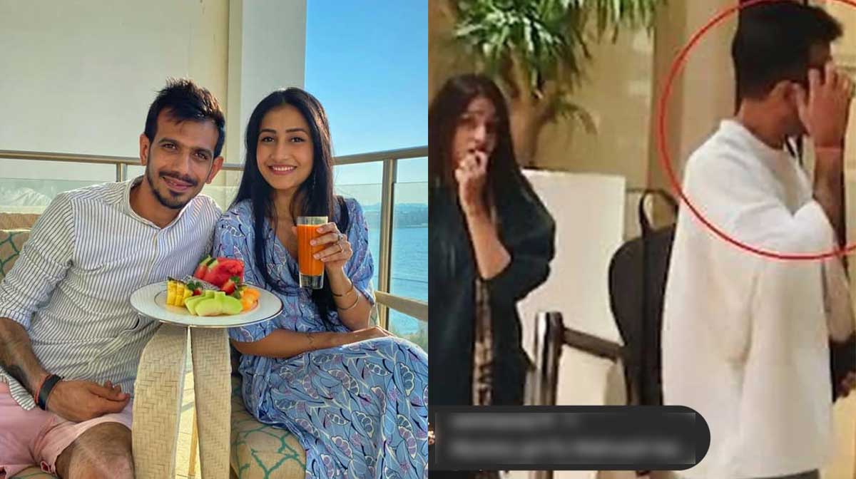 ചഹല്‍ മുംബൈയില്‍  (വലത്: image :facebook.com/TellyReporter)