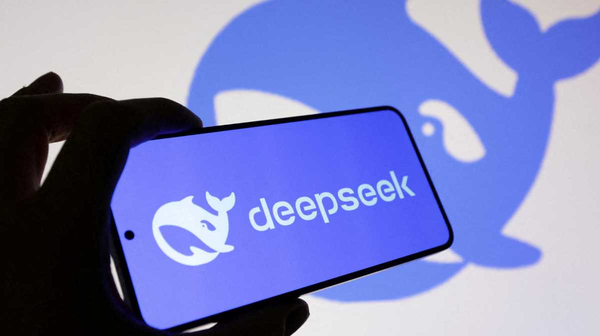 FILE PHOTO: The Deepseek logo is seen in this illustration taken on January 29, 2025. REUTERS/Dado Ruvic/Illustration/File Photo
