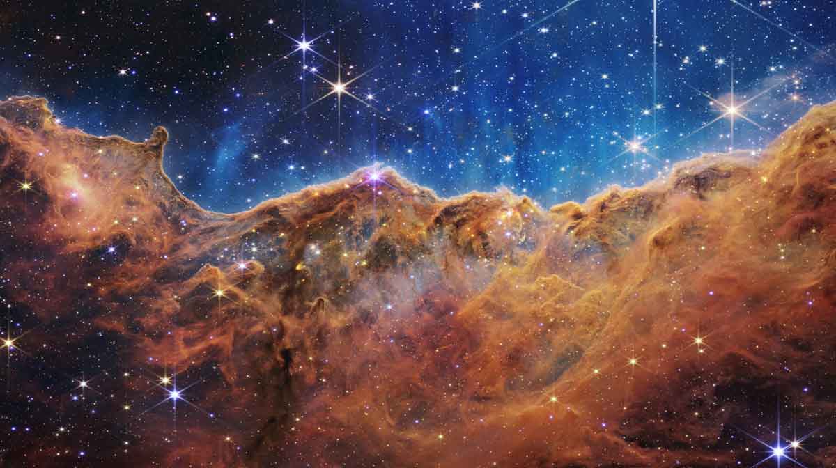 NIRCam Image of the “Cosmic Cliffs” in Carina